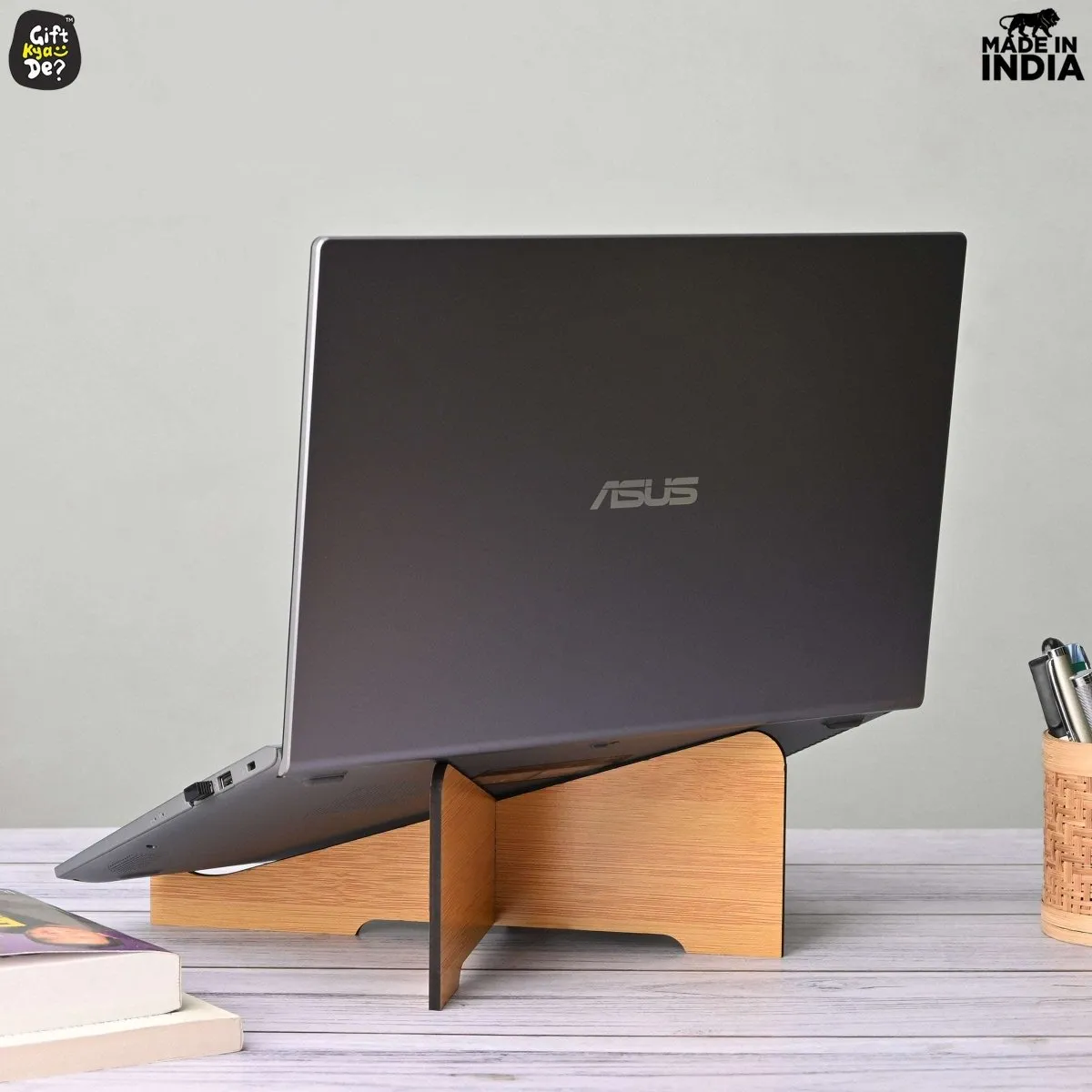 Cross Laptop Stand & Mobile Stand Combo | Laptop Accessories | Desk Accessories