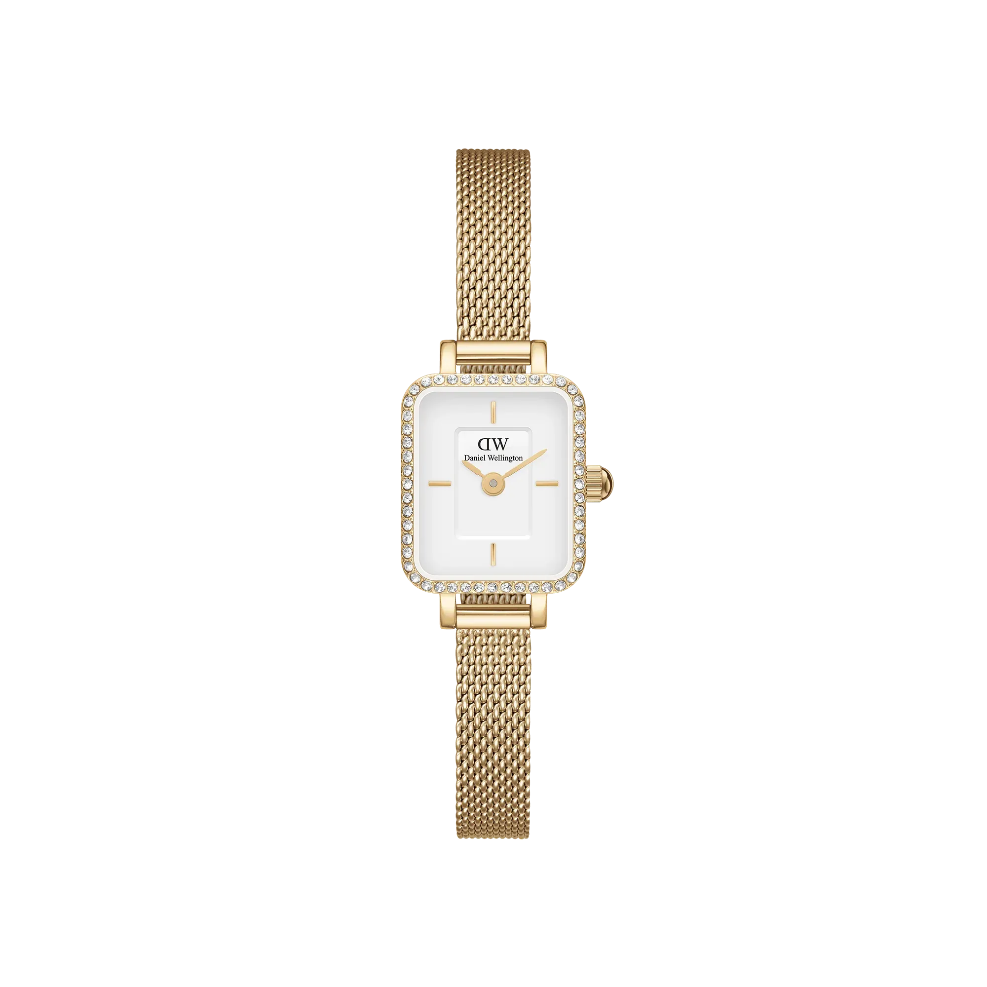 Daniel Wellington Quadro Mini Lumine Bezel Gold Watch DW00100730