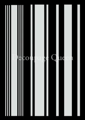 Decoupage Queen - Grain Sack Stripes (Stencil)