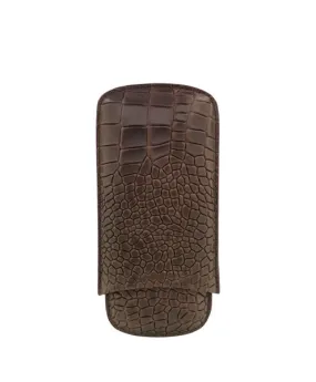 Deep Crocodile Embossed Cigar Case | TF200