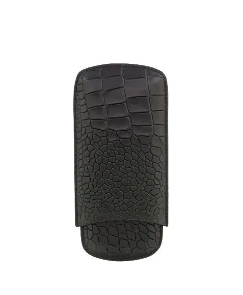 Deep Crocodile Embossed Cigar Case | TF200