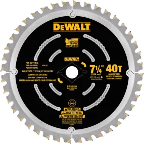 DeWalt DWA31740 7-1/4" 40T Composite Deck Blade