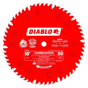 DIABLO 10 in. x 50 Tooth Combination Saw Blade (D1050X)