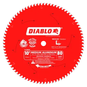 Diablo | 10" x 80-Teeth Saw Blade for Medium Aluminum