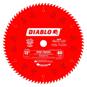 Diablo | 12" x 80-Teeth Fine Finish Saw Blade for Wood