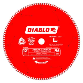 Diablo 12" x 96-T Saw Blade for Medium Aluminum