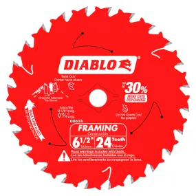 Diablo 6-1/2" x 24-Teeth Framing Saw Blade for Wood