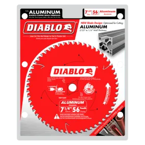 Diablo 7-1/4" x 56-T Thick Aluminum Cutting Saw Blade