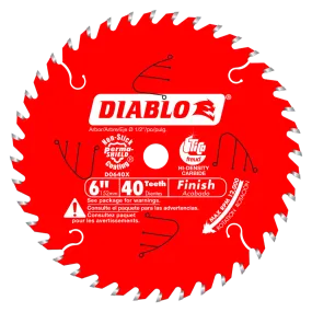 Diablo D0640X 6" x 40 Tooth Finish Saw Blade