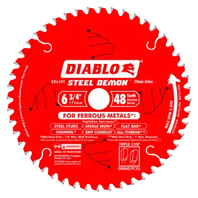 Diablo D0649 6-3/4" x 48 Tooth Carbide-Tipped Saw Blade for Metal