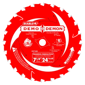 Diablo D0724DA 7-1/4" x 24-Tooth Framing/Demolition Saw Blade