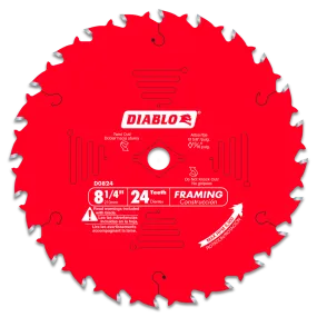 Diablo D0824X 8-1/4" x 24 Tooth Framing Saw Blade