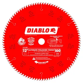 Diablo D12100X 12 in. x 100 Tooth Ultimate Polished Finish Saw Blade