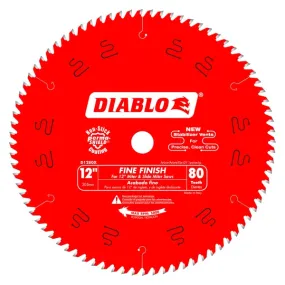 Diablo D1280X 12 in. x 80 Tooth Fine Finish Saw Blade