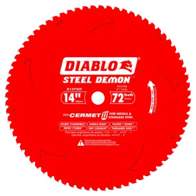 Diablo D1472CF 14" x 72 Tooth Cermet II Saw Blade