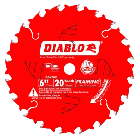 Diablo Tools D0620X 6 in. x 20 Tooth Framing Saw Blade for Porter Cable Saw Boss