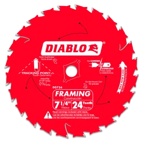 Diablo Tools D0724A 7-1/4 in. x 24 Tooth Framing Saw Blade, 10-Pack