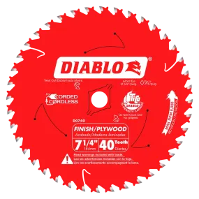 Diablo Tools D0740X 7-1/4 in. x 40 Tooth Finish Saw Blade