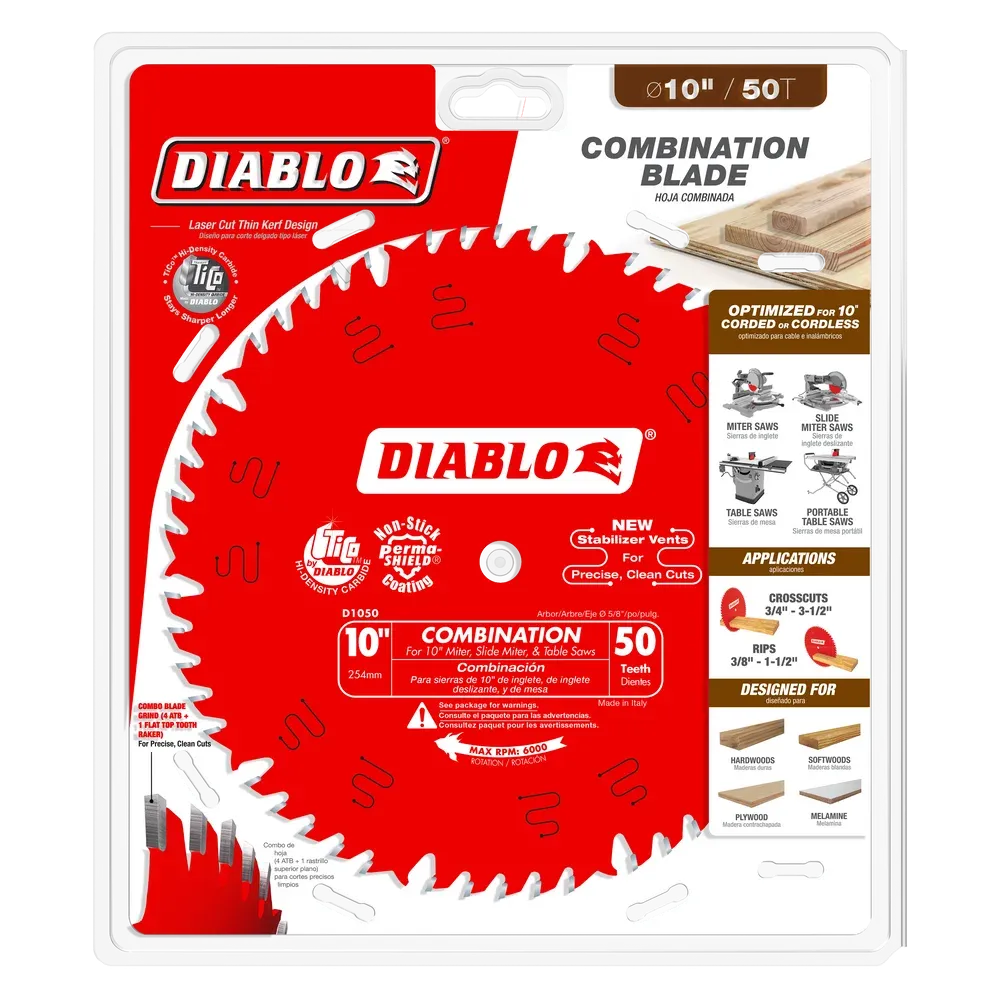 Diablo Tools D1050X 10 in. x 50 Tooth Combination Saw Blade