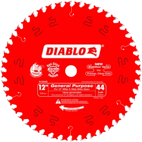 Diablo Tools D1244X 12 in. x 44 Tooth General Purpose Wood Saw Blade