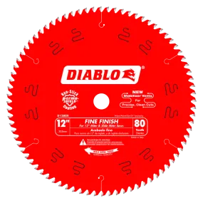 Diablo Tools D1280X 12 in. x 80 Tooth Fine Finish Saw Blade