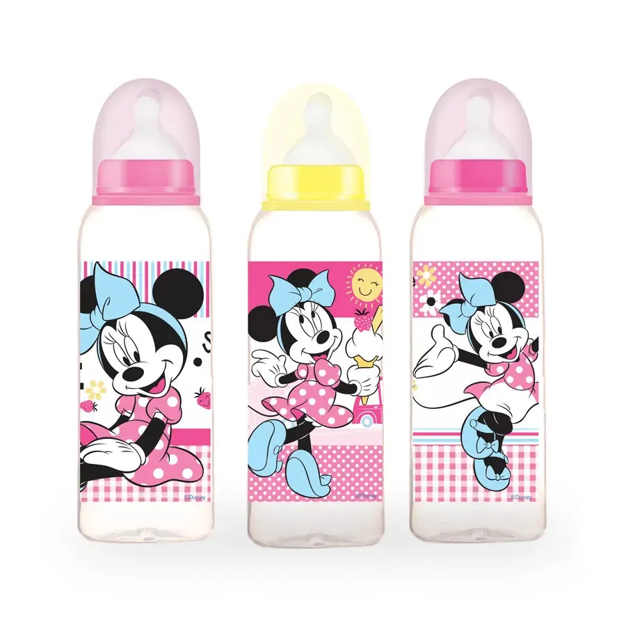 Disney Minnie 9oz Baby Feeding Bottle 3Pk