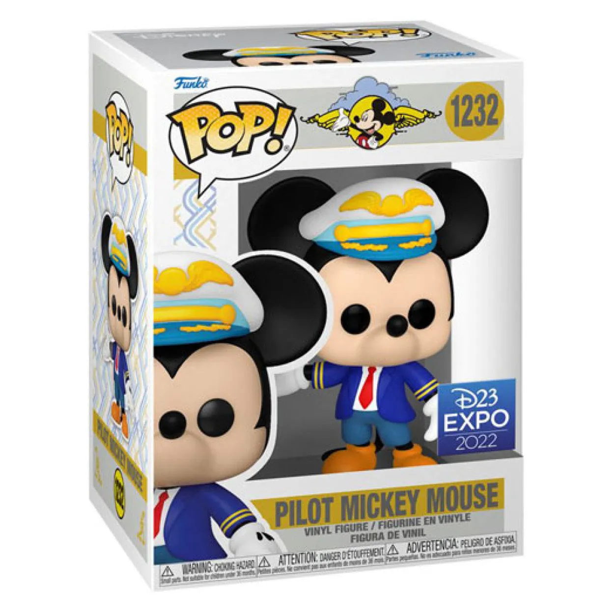 Disney - Pilot Mickey Mouse in Blue Suit D23 US Exclusive Pop! Vinyl