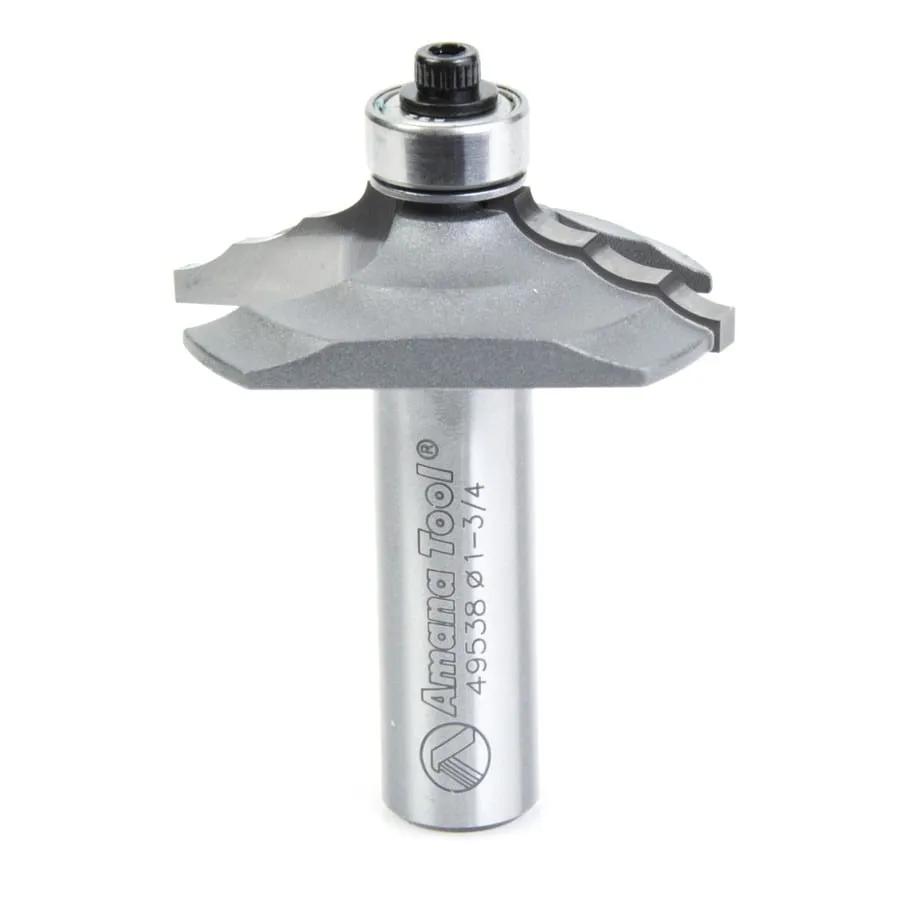 Door Edge - Front Face Edge Router Bit | 17⁄64 x 1⁄4 Radius x 1 3⁄4 Dia x 7⁄16 x 1⁄2" Shank | 49538 | 738685495384