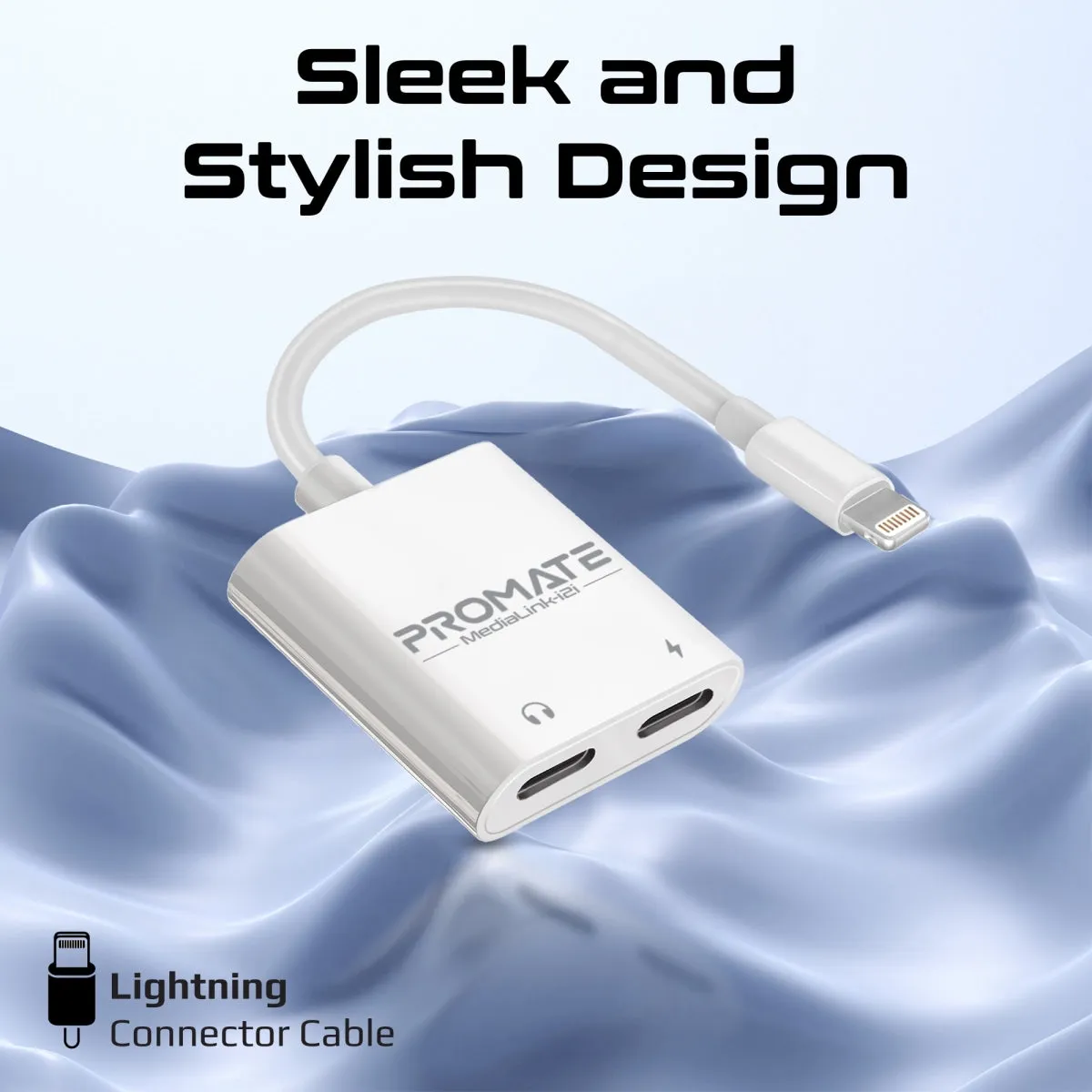 Dual Port Audio and Charge Lightning Adapter