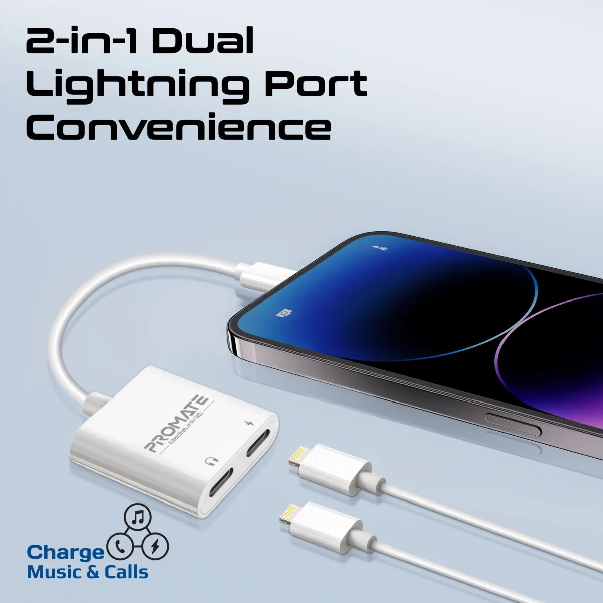 Dual Port Audio and Charge Lightning Adapter