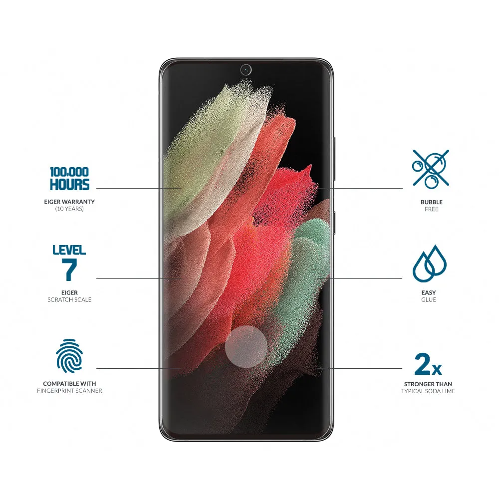 Eiger Mountain Glass 3D Screen Protector for Samsung Galaxy S21 Ultra