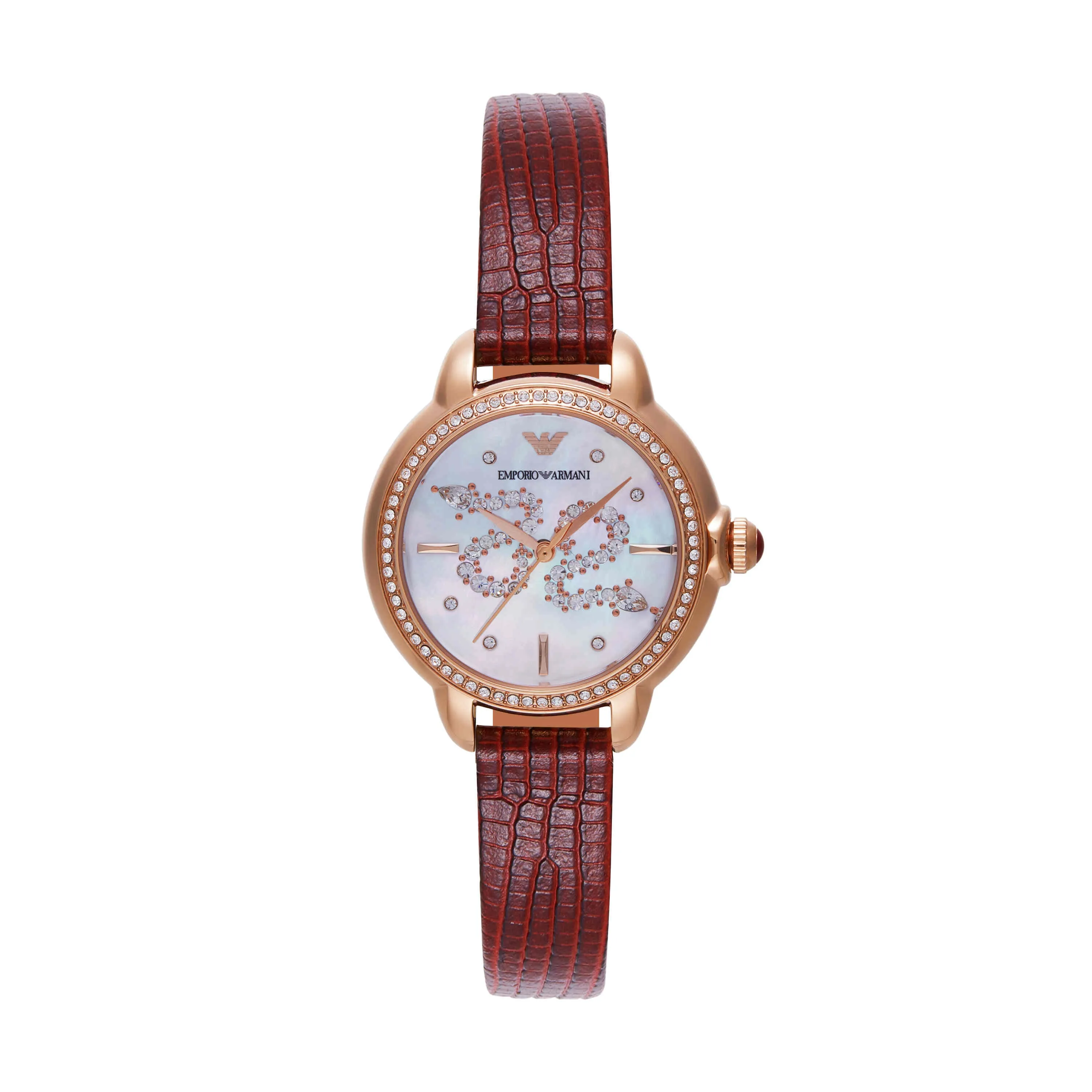 Emporio Armani Red Analogue Watch AR11646