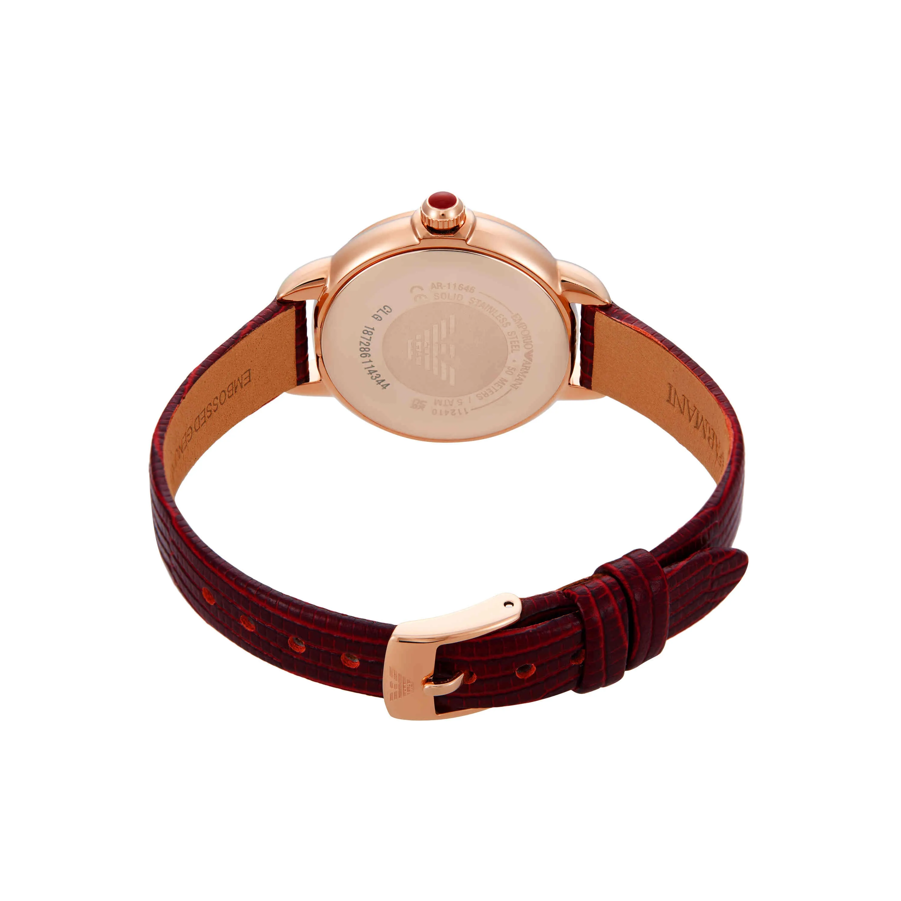 Emporio Armani Red Analogue Watch AR11646