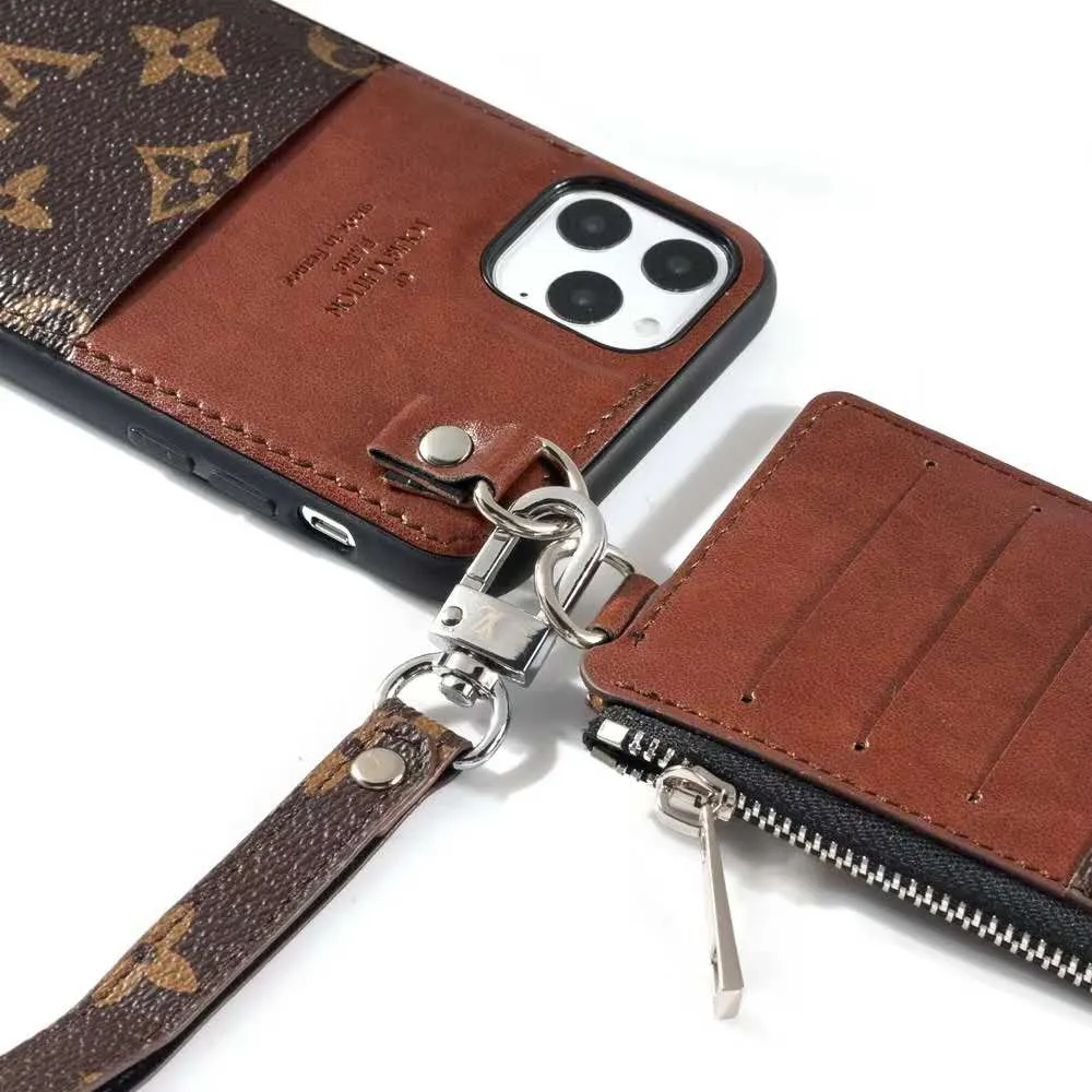 Fashion Genuine Leather Phone Case Card Case