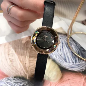 Fashion leather strap women's watches