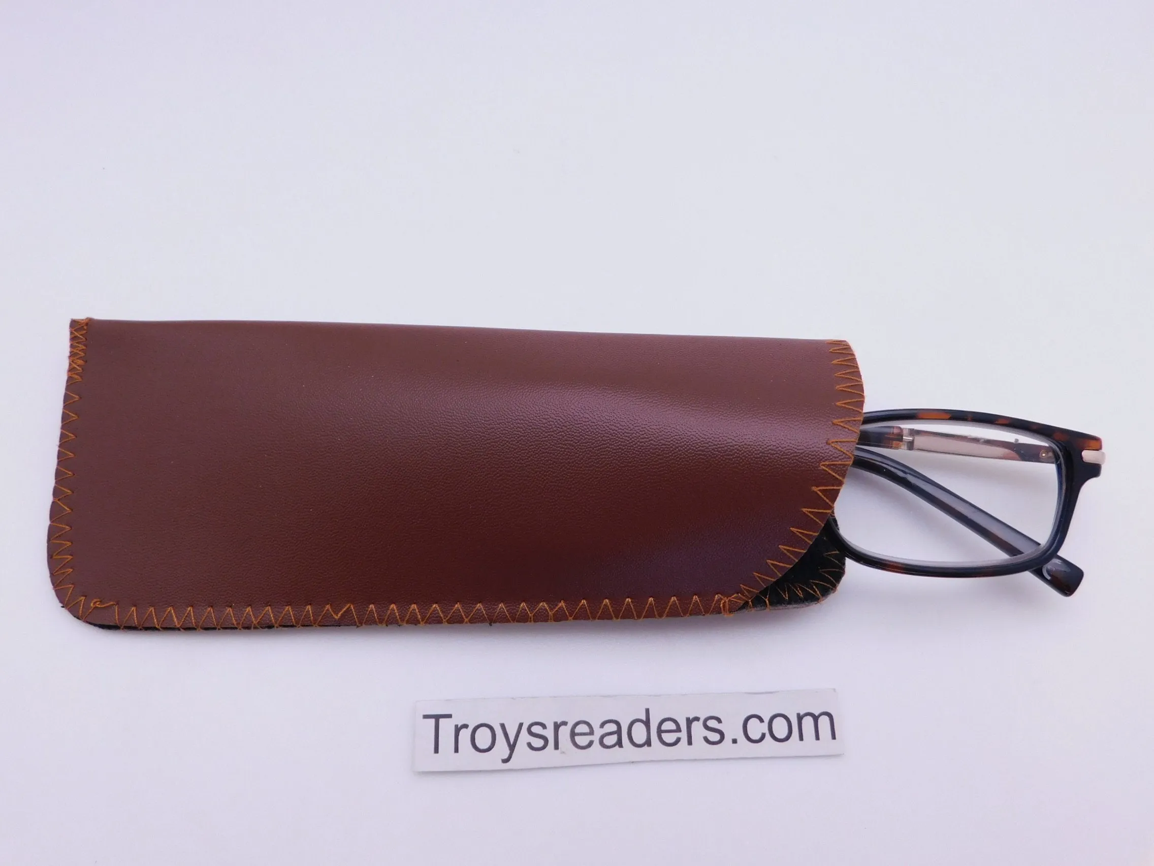 Faux Leather Glasses Sleeve Soft Case in Three Colors