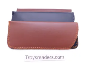 Faux Leather Glasses Sleeve Soft Case in Three Colors