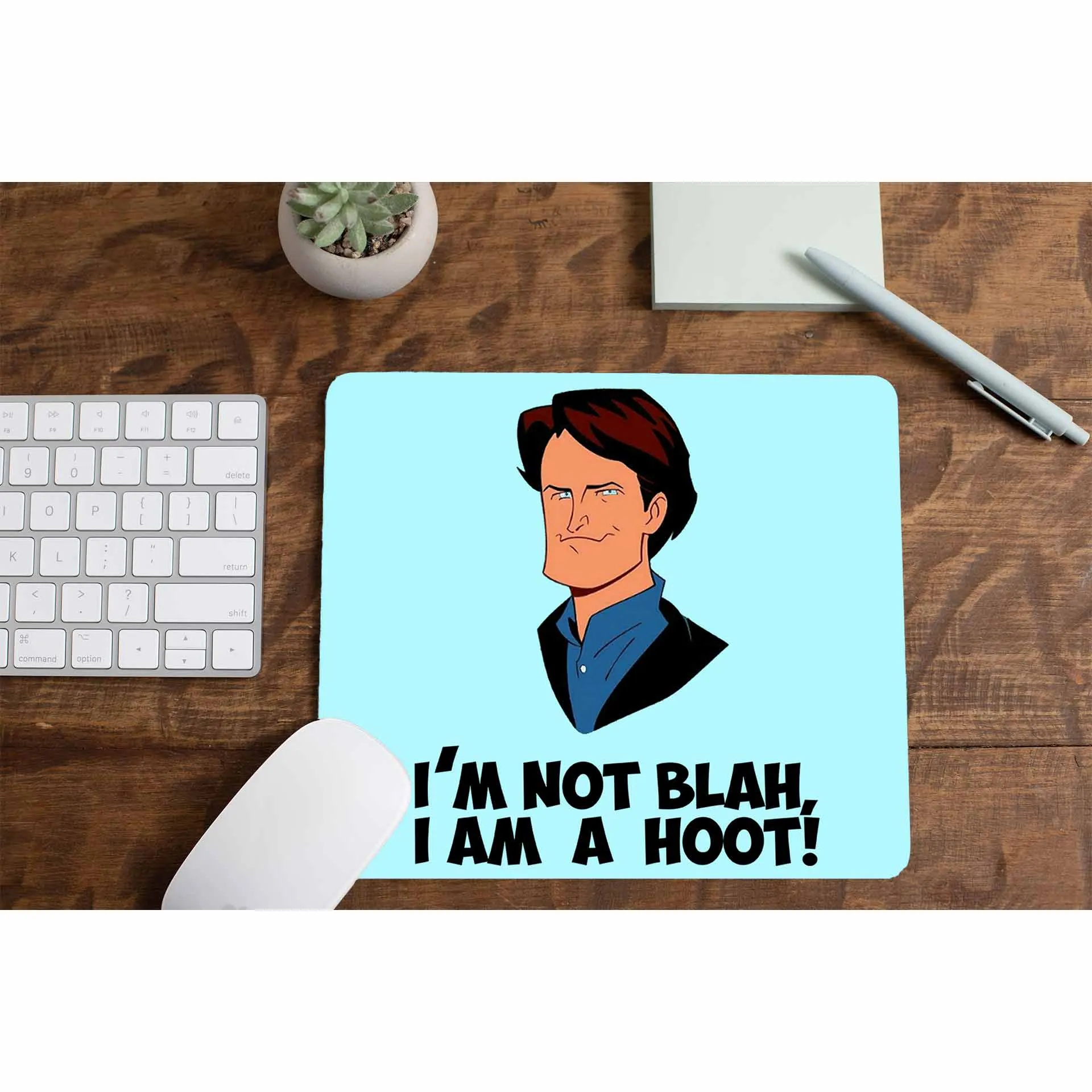 Friends Mousepad - I Am A Hoot - Chandler Quote