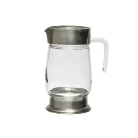 Glass and Pewter Jug -  Medium