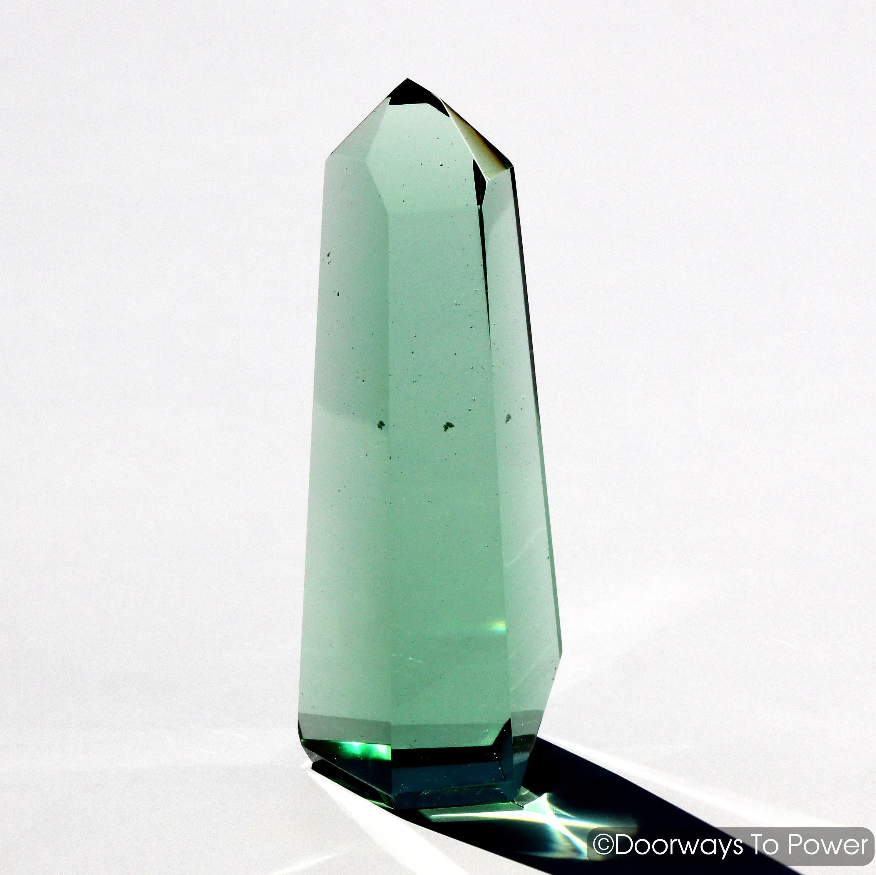 Green Obsidian Casa Healing Crystal Point Blessed & Energized