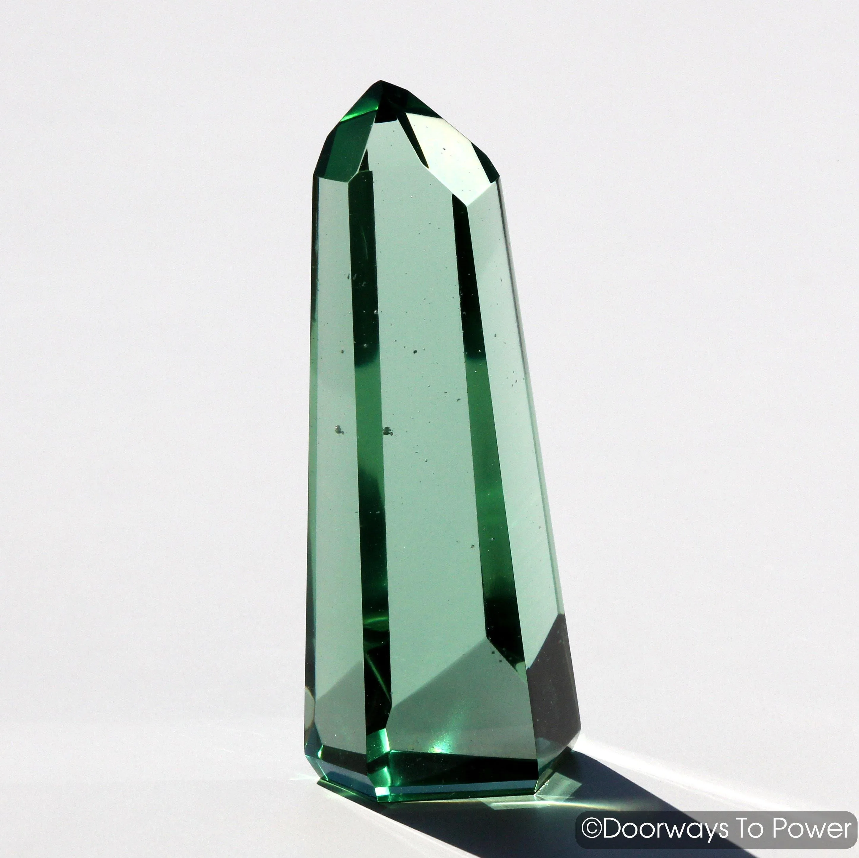 Green Obsidian Casa Healing Crystal Point Blessed & Energized