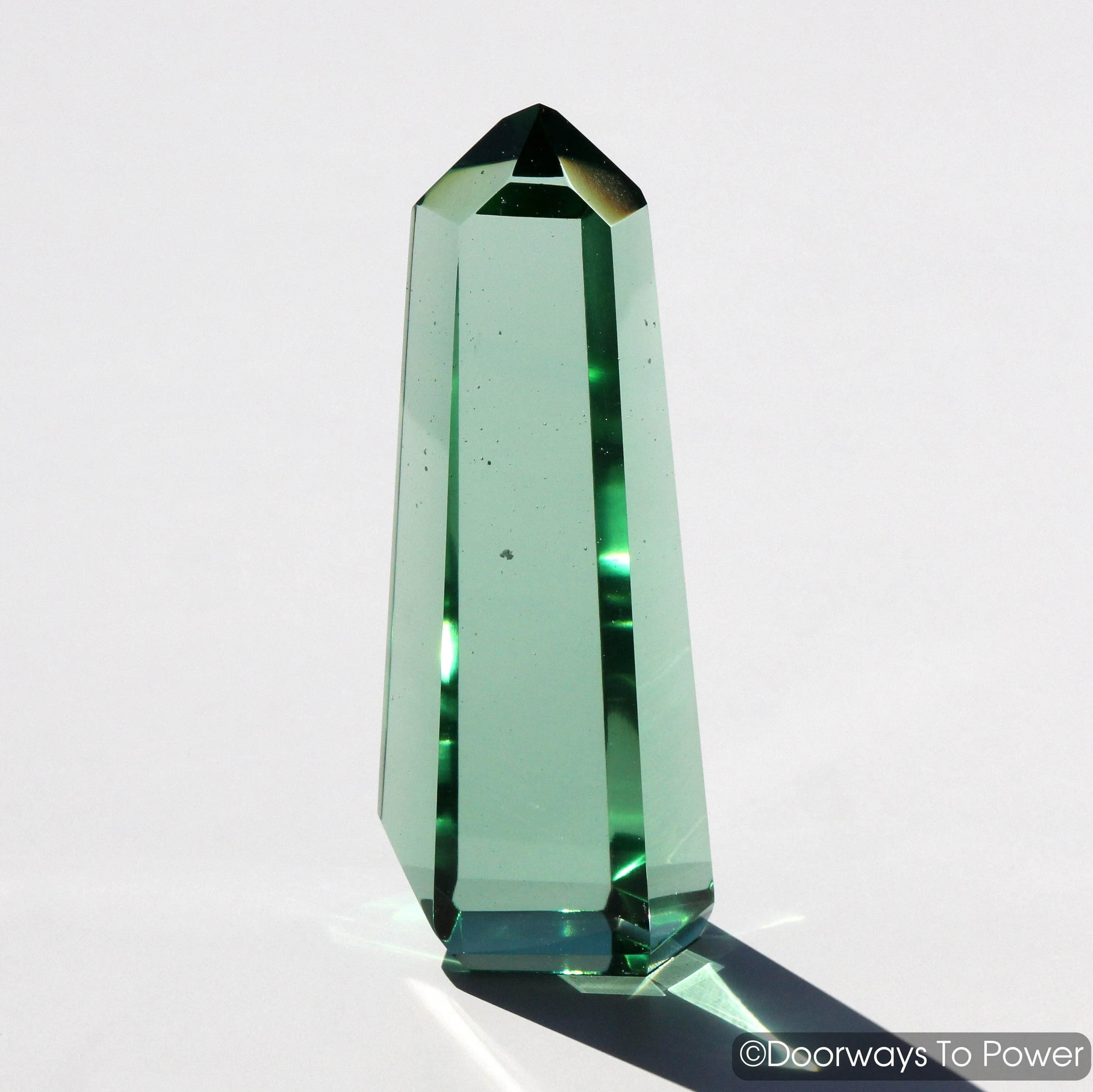 Green Obsidian Casa Healing Crystal Point Blessed & Energized