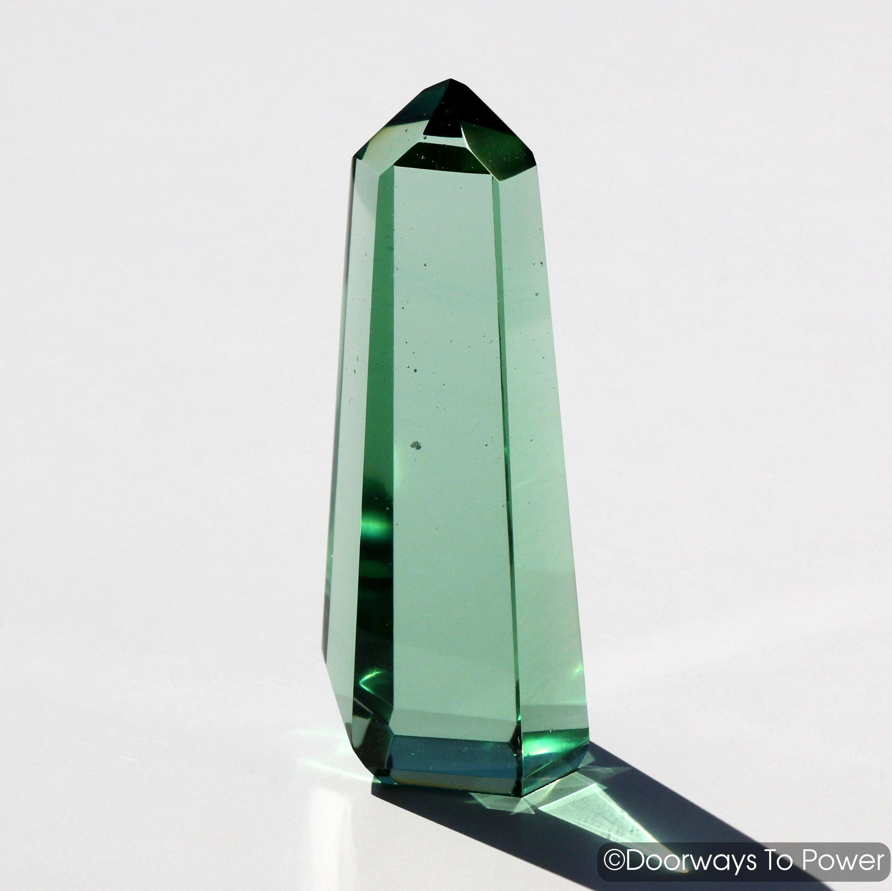 Green Obsidian Casa Healing Crystal Point Blessed & Energized