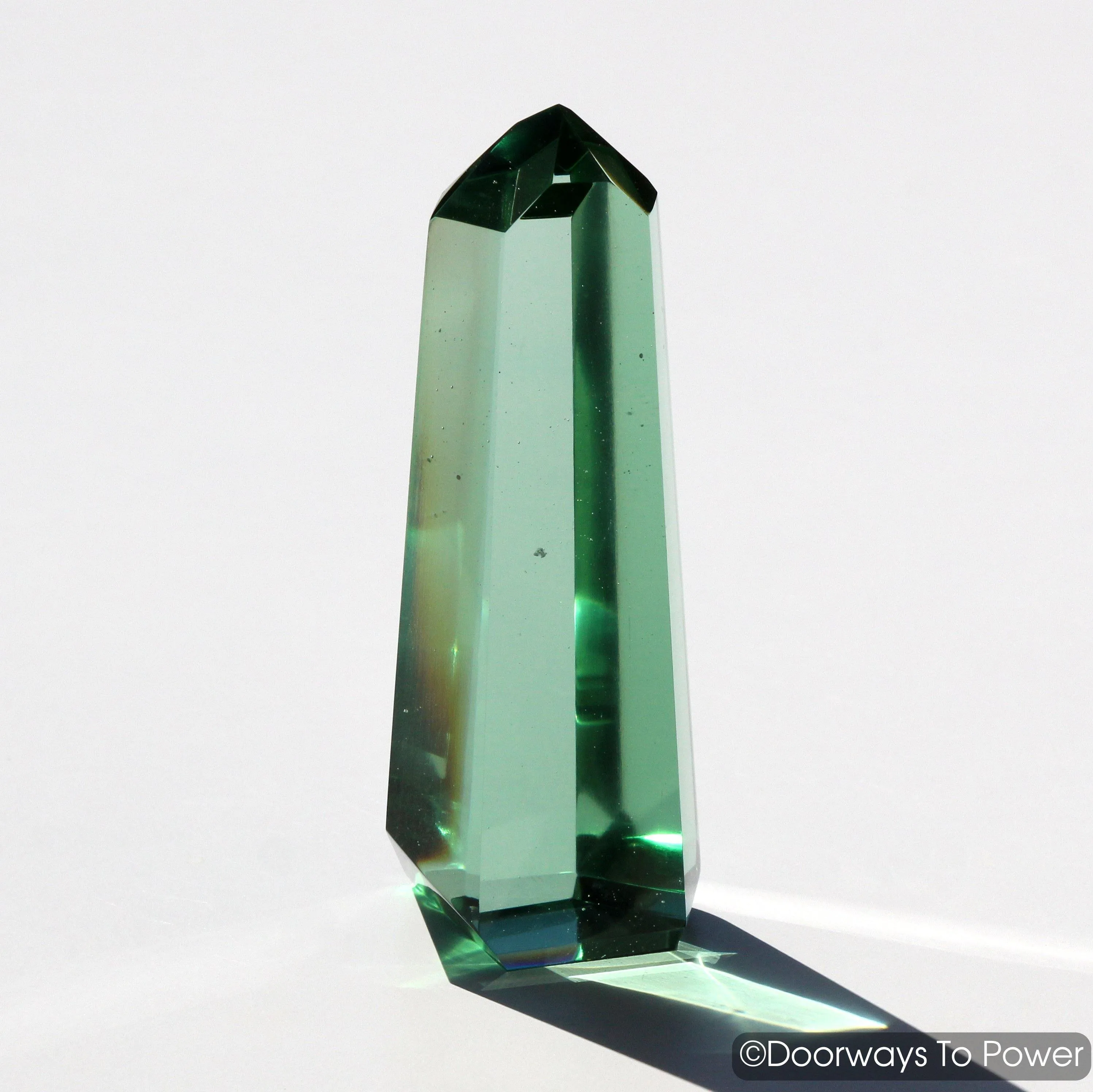 Green Obsidian Casa Healing Crystal Point Blessed & Energized