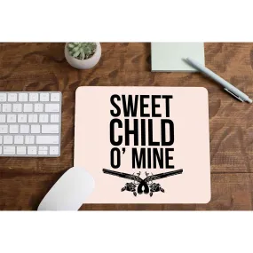 Guns N' Roses Mousepad - Sweet Child O' Mine Typography