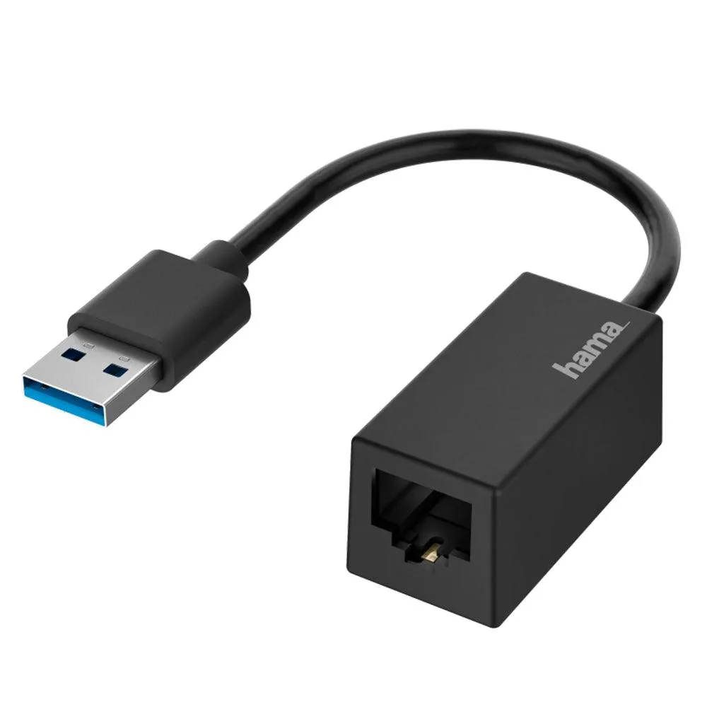 Hama USB Plug LAN/Ethernet Network Adapter - Black | 437266