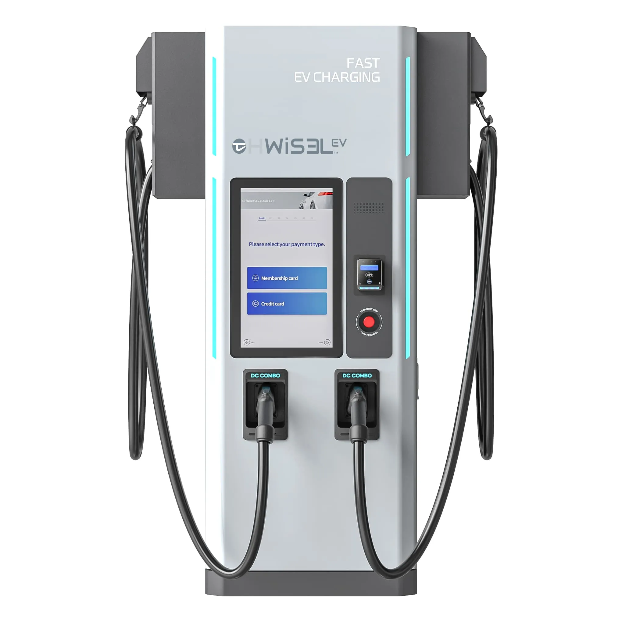 HWISEL EV (ELECTRIC VEHICLE) FAST DC CHARGER, LEVEL 3, 100KW, 480VAC