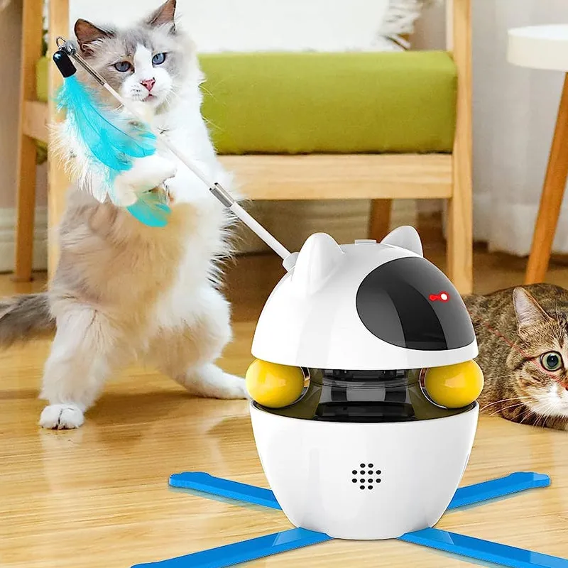 Interactive Indoor Electric Laser and Chasing Cat Toy –USB Charging