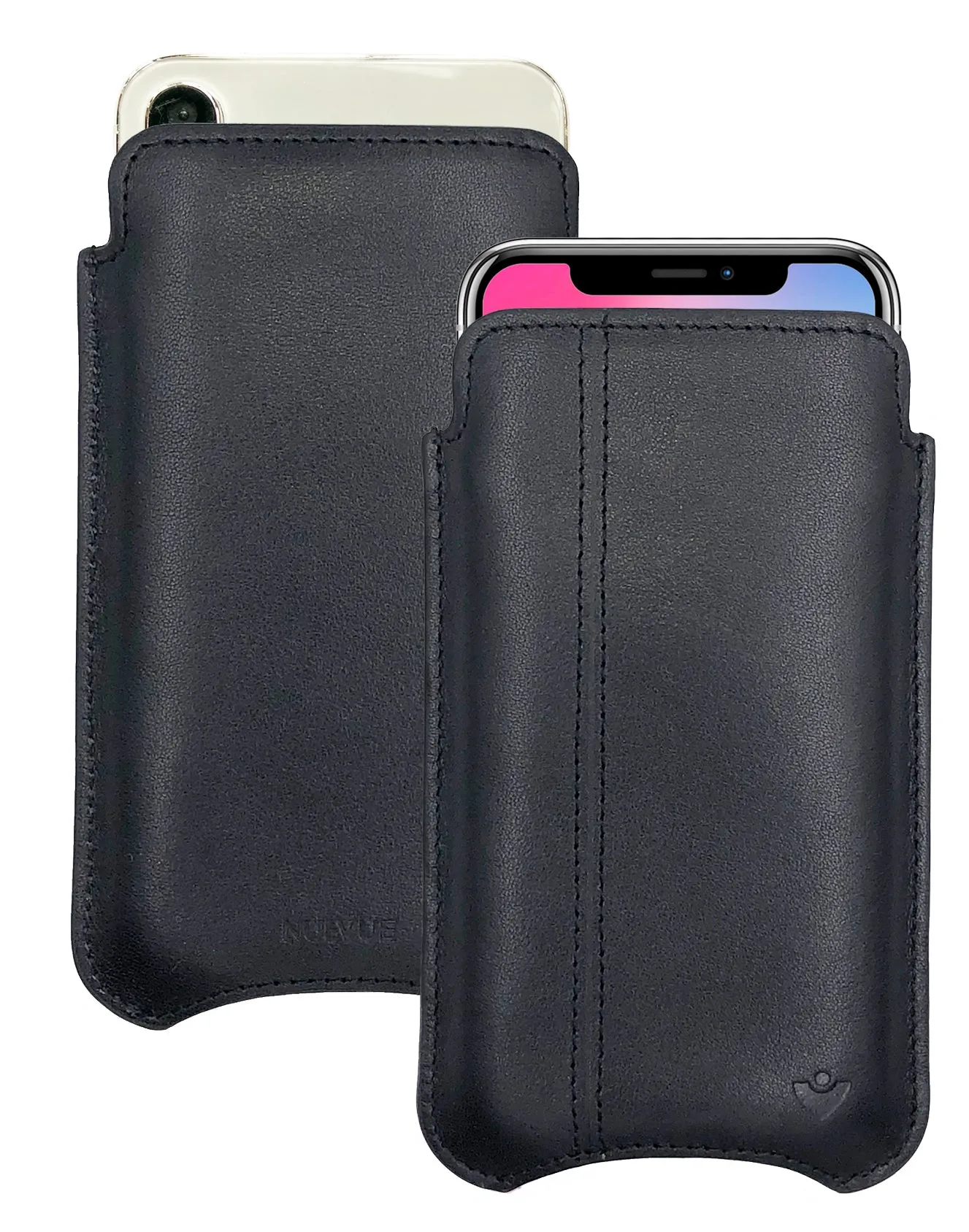 iPhone 12 and iPhone 12 Pro Case | Screen Cleaning and Sanitizing Lining | Genuine USA Cowhide Napa Leather