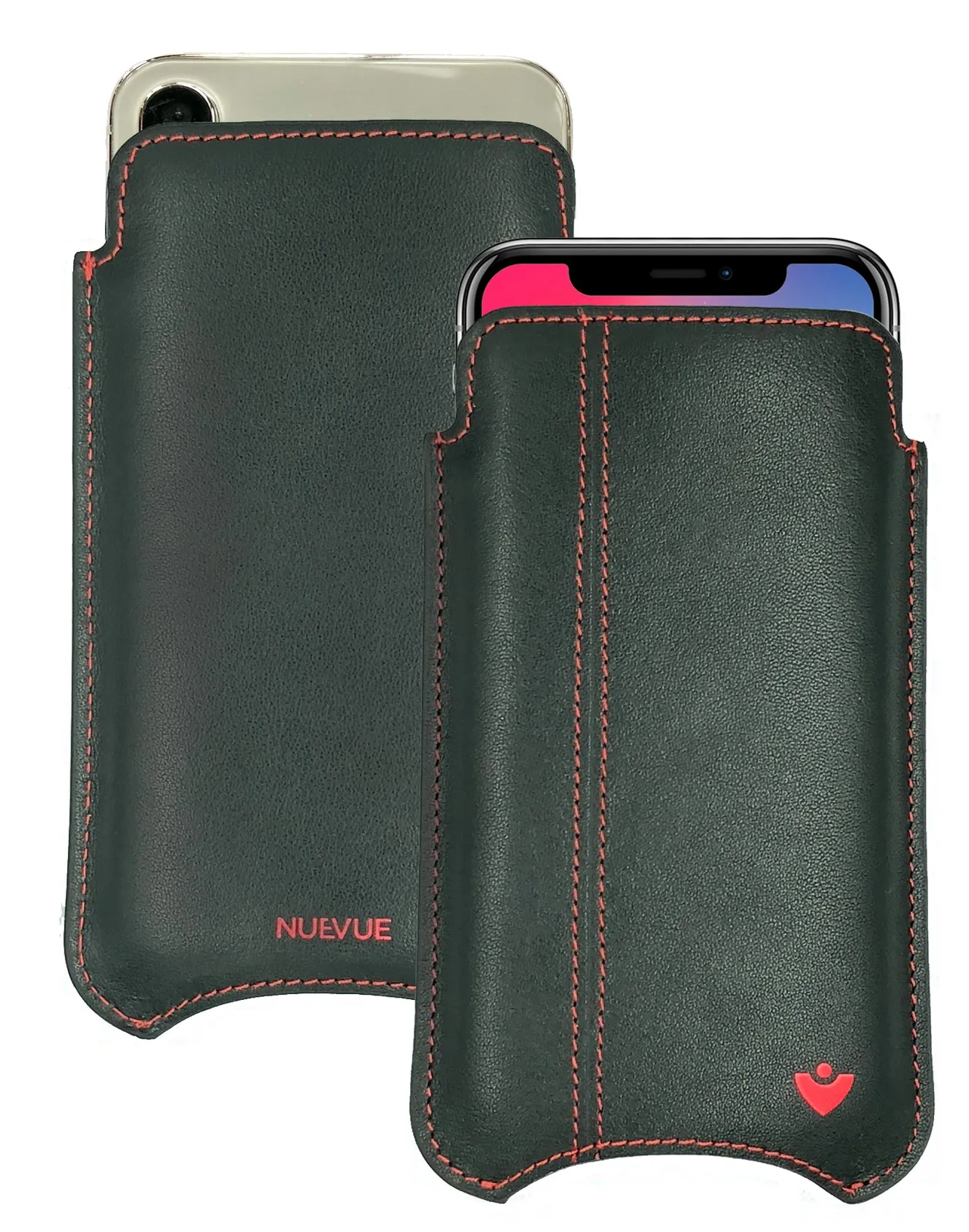 iPhone 12 and iPhone 12 Pro Case | Screen Cleaning and Sanitizing Lining | Genuine USA Cowhide Napa Leather